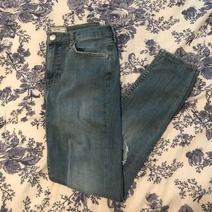 Free People Size 28 High Wasted Light Wash Jeans